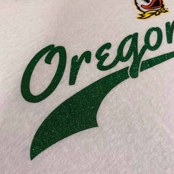 OREGON DUCKS SHIRT WOMENS MEDIUM NCAA WHITE - Picture 3 of 9